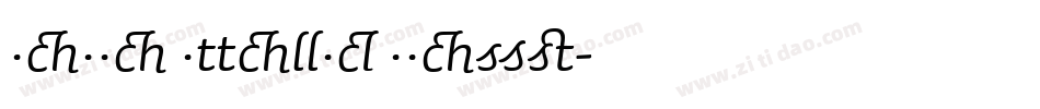 Sauna Italic Swash字体转换